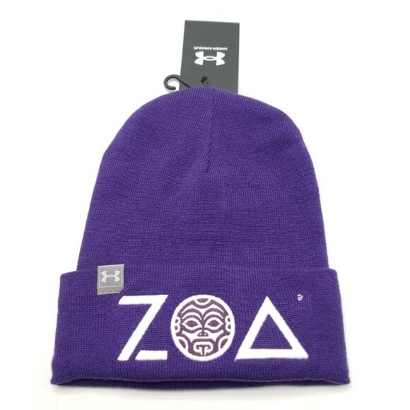 Under Armour ZOA Energy Drink (The Rock) Purple Beanie Winter Hat OSFA New Tags - Picture 1 of 5